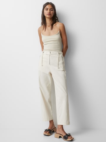 Pull&Bear Tapered Trousers in Beige