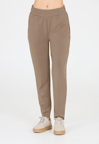 Athlecia Tapered Sporthose 'Jillnana' in Braun: Vorderseite