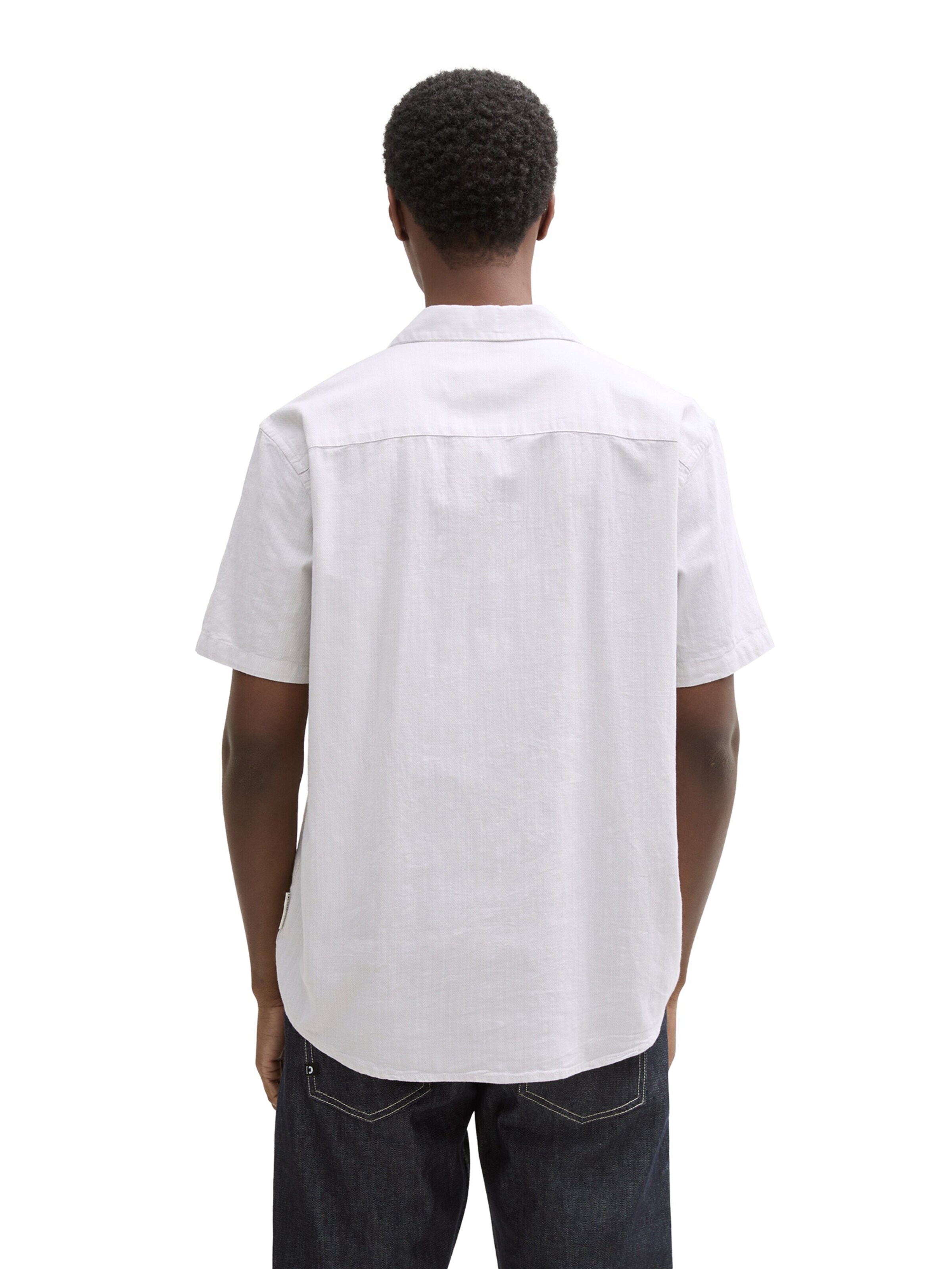 TOM TAILOR DENIM Regular Fit Hemd in Weiß