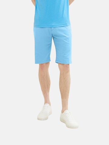 Regular Pantalon chino TOM TAILOR en bleu : devant