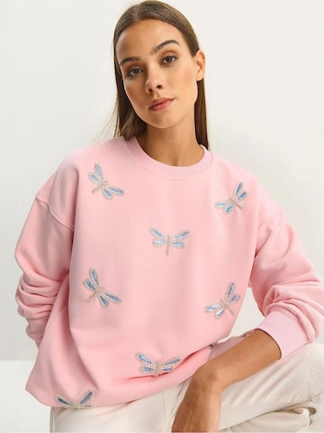 Felpa di Bianco Lucci in rosa