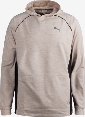 Sweat-shirt PUMA en beige : devant