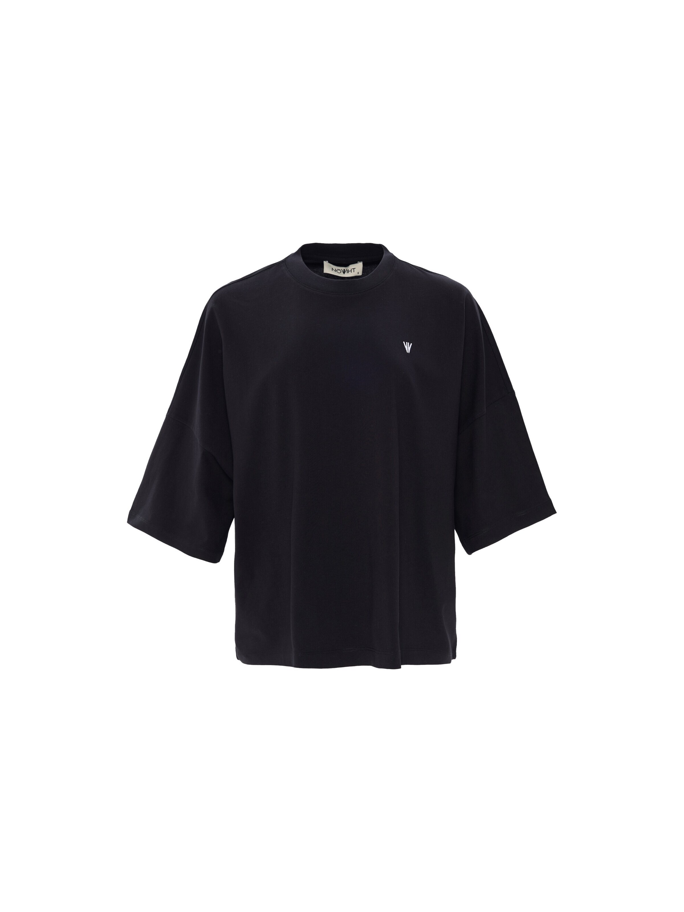 NOWIHT - Camiseta 'Perpetua' en negro: frente