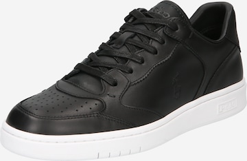 Sneaker bassa di Polo Ralph Lauren in nero: frontale