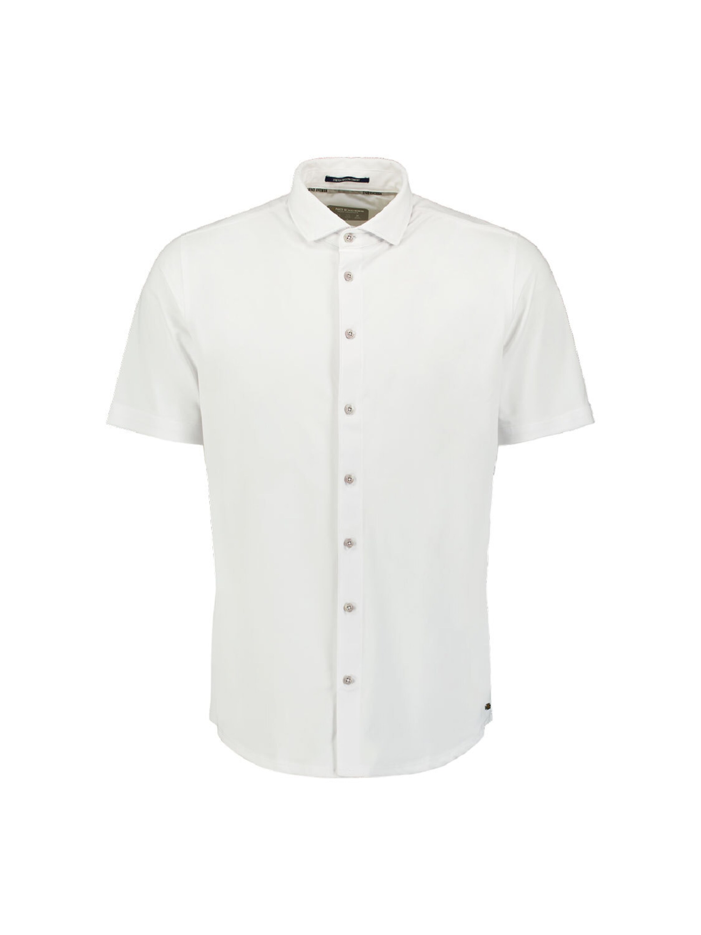 No Excess Regular fit Overhemd in Wit: voorkant