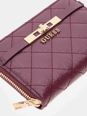 GUESS Wallet 'Idra' in Red