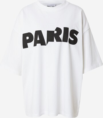 TOPSHOP T-shirt 'Paris' i vit: framsida