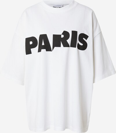 TOPSHOP T-shirt 'Paris' en noir / blanc, Vue avec produit