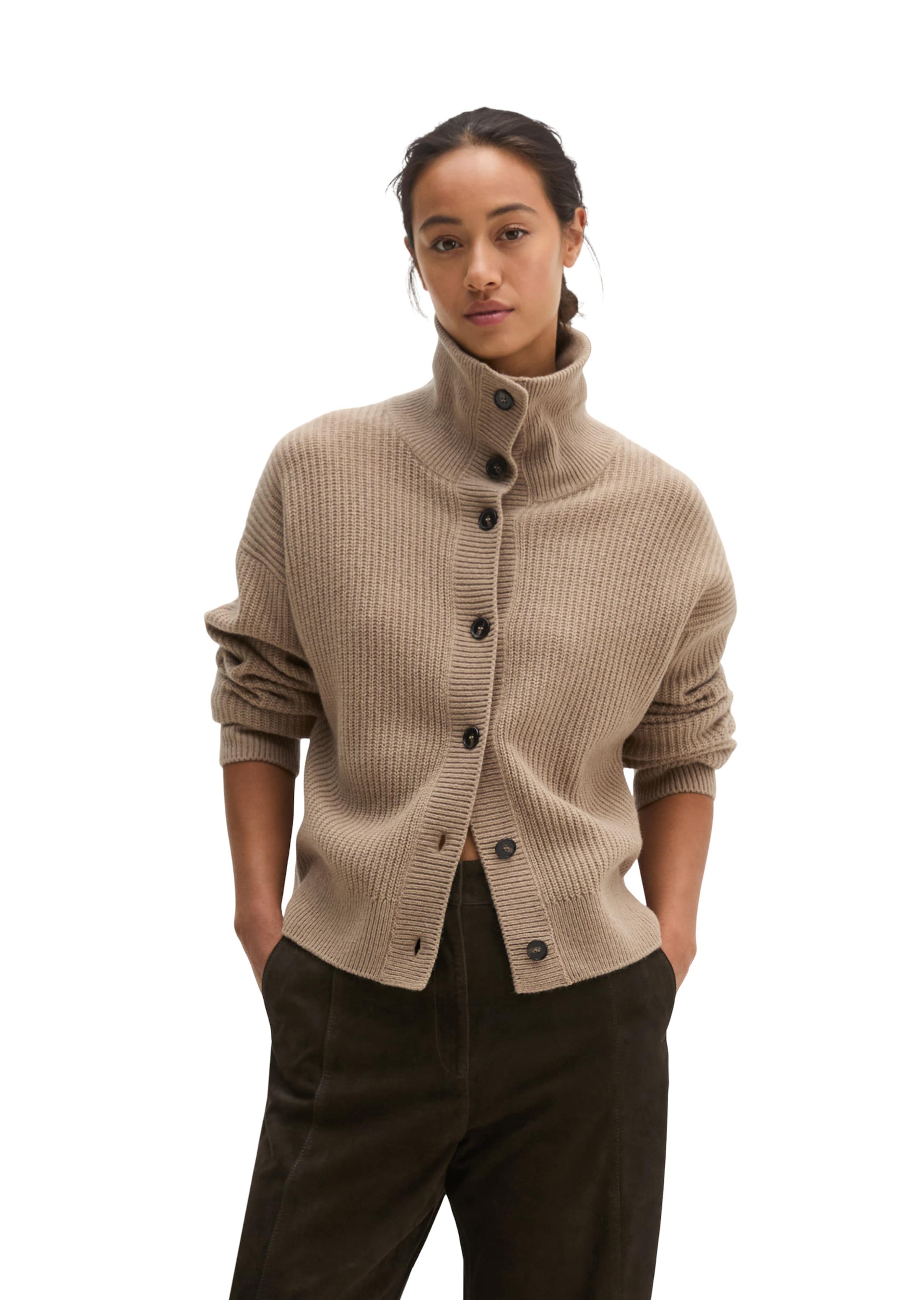 Marc O'Polo Strickjacke in Beige: Vorderseite