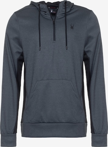 Spyder - Sweatshirt de desporto em cinzento: frente