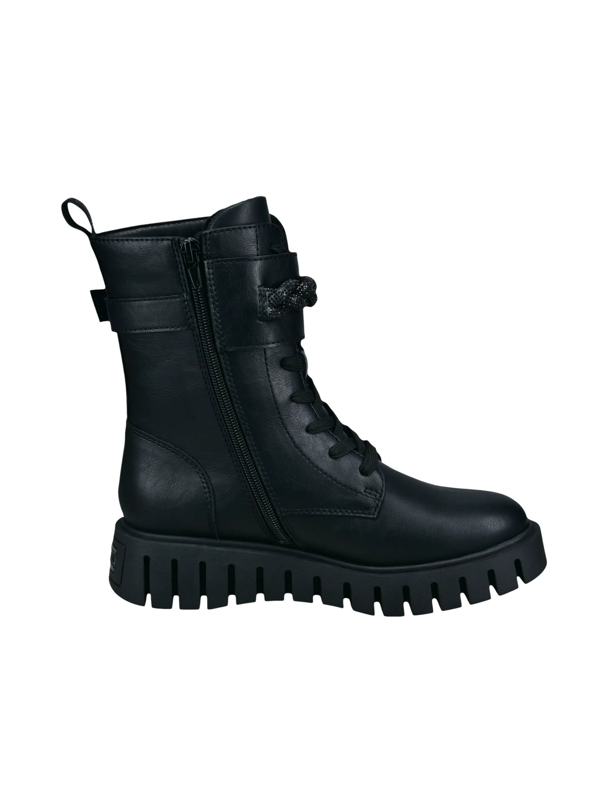 TT. BAGATT Lace-Up Ankle Boots in Black