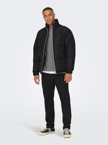 Only & Sons Winter Jacket 'CATCH' in Black