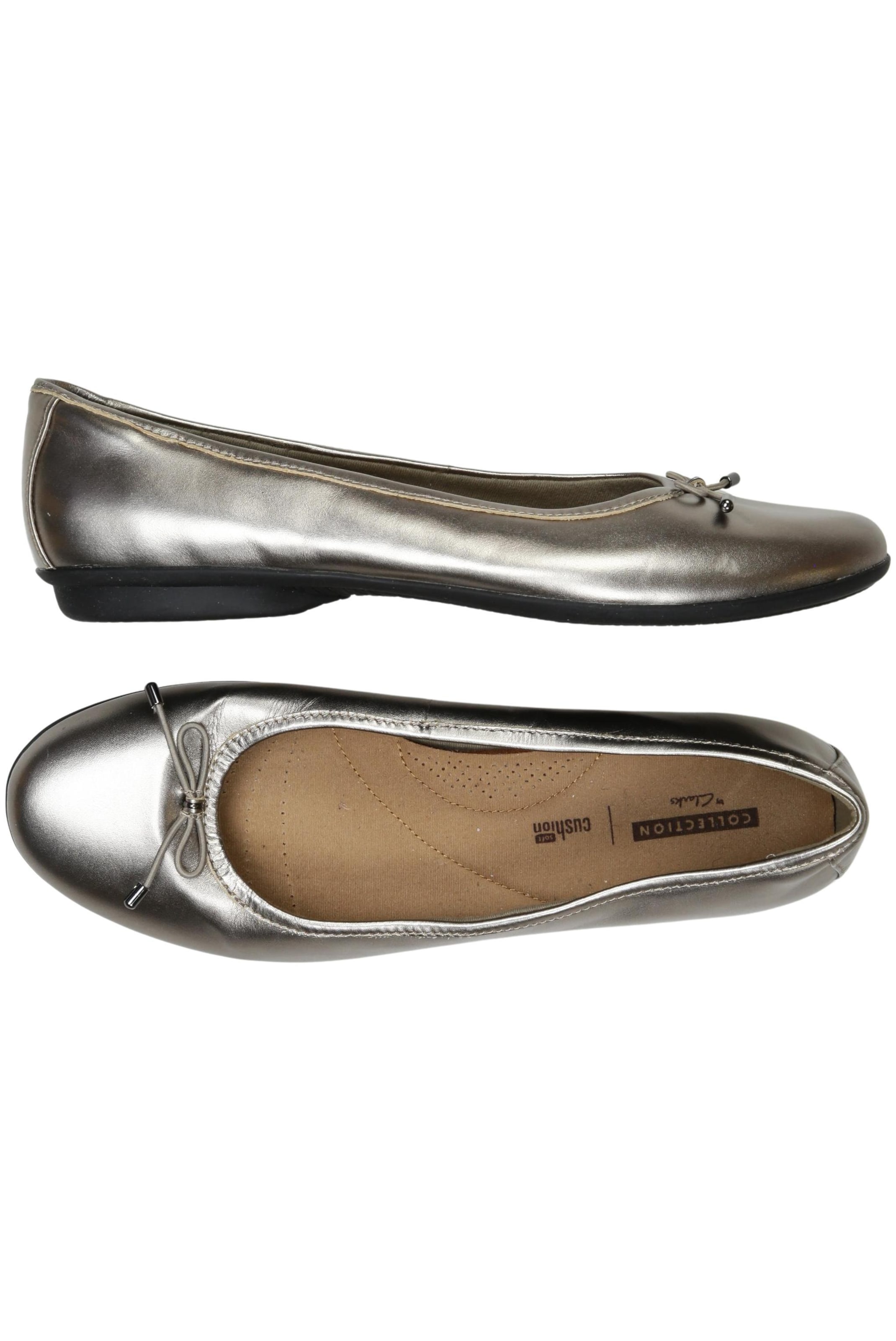 CLARKS Flats & Loafers in 41,5 in Silver: front