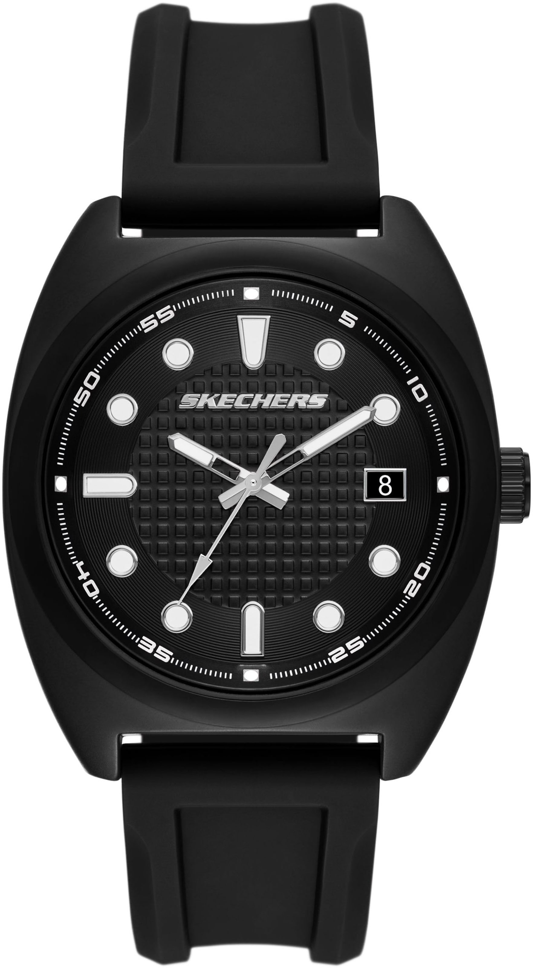 SKECHERS Analog Watch in Black: front