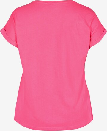 T-shirt 'Mkatja' Zizzi en rose