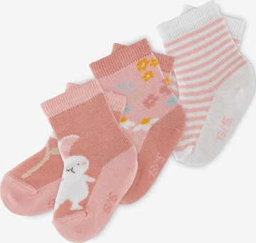 SIGIKID Socken 'Sockenset 3er Classic Baby' in Pink: Vorderseite