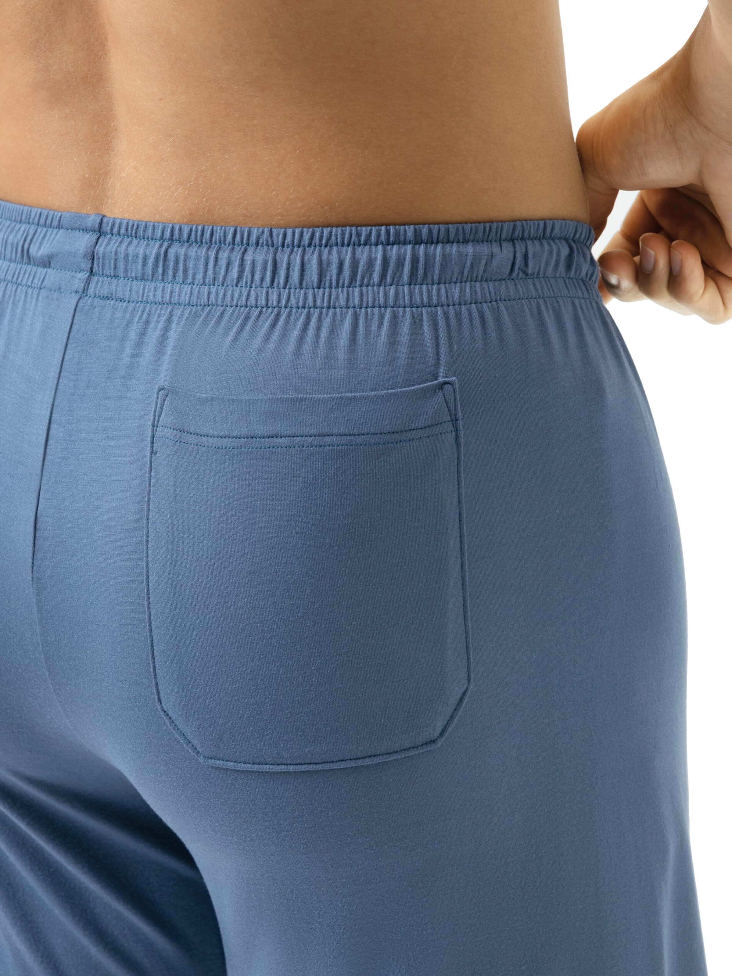 Mey Regular Pyjamashorts 'Jefferson' in Blau