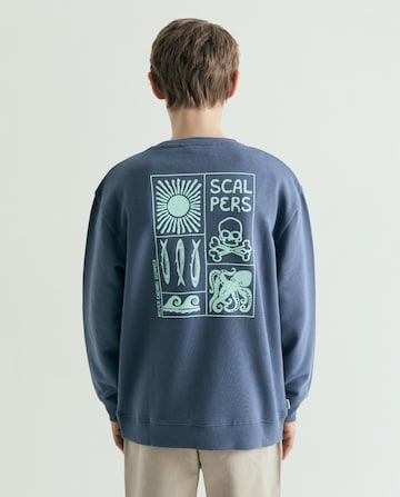 Scalpers Sweatshirt 'Ocean Sw' in Blau