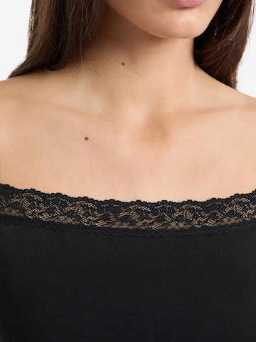 ETAM Schlafshirt 'KITTY' in Schwarz