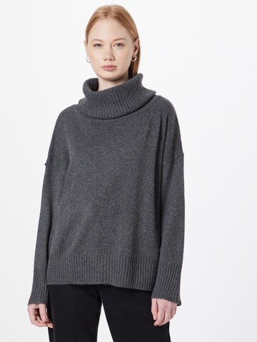 JDY Sweater 'RUE MALENE' in Grey: front