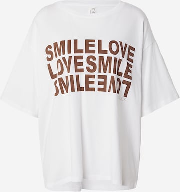10Days Paita 'Smile Love Tee' värissä valkoinen: etupuoli