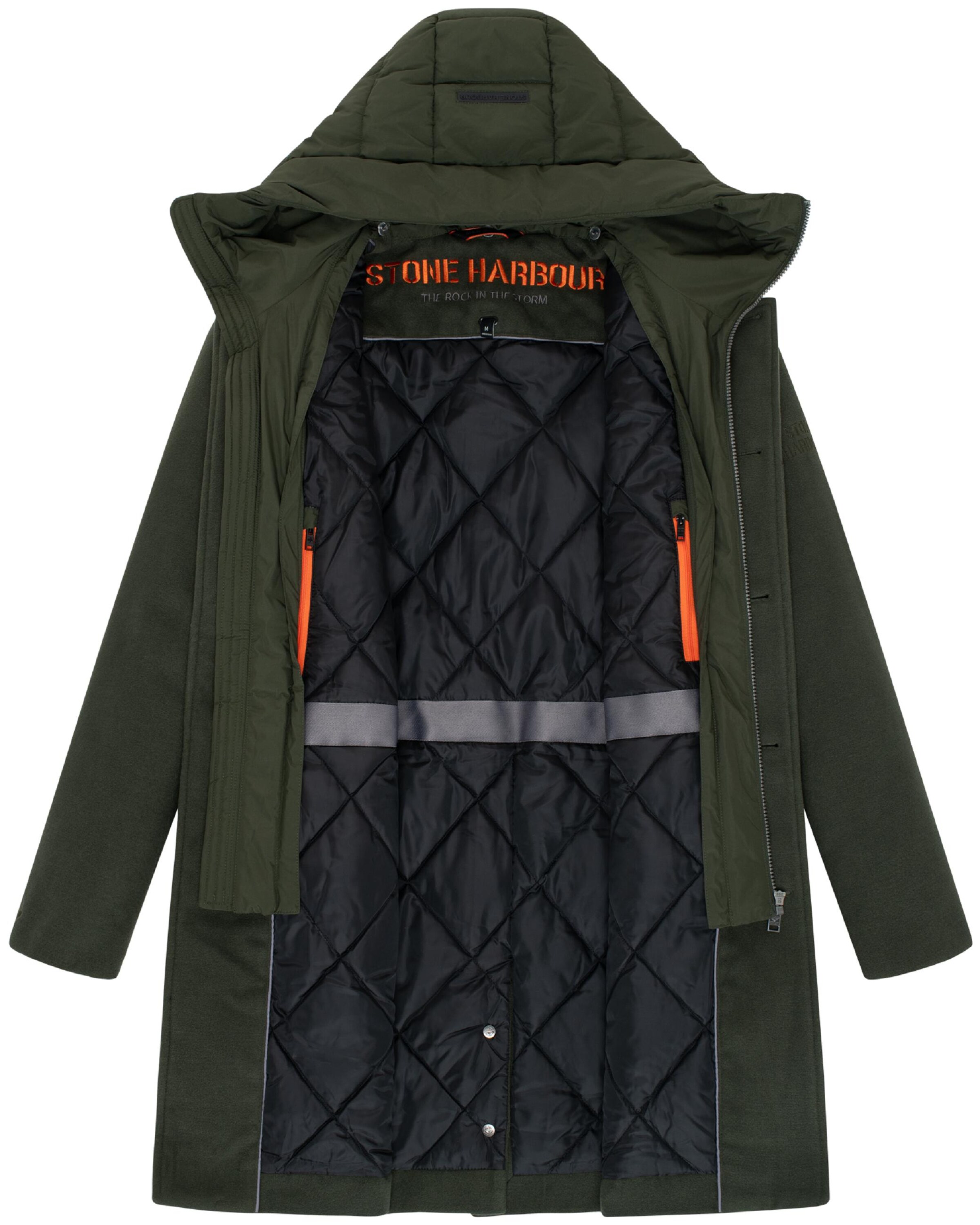 STONE HARBOUR Winterjas 'Thiagoo XX' in Groen