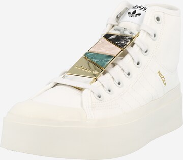 ADIDAS ORIGINALS High-Top Sneakers 'Nizza Bonega' in White: front