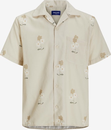 JACK & JONES Button Up Shirt in Grey: front