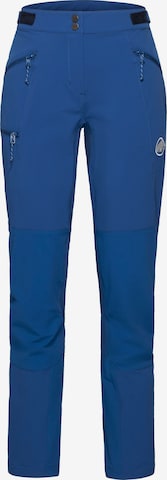 MAMMUT Outdoor Pants in Blue: front