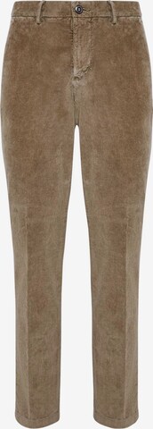 Boggi Milano Trousers with creases in Brown: front