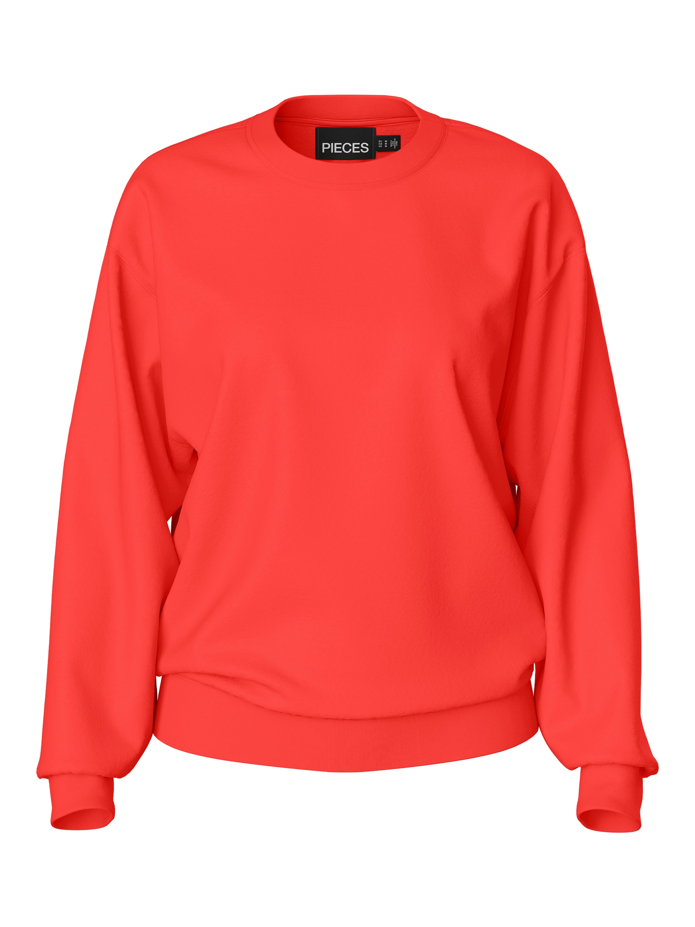 Sweat-shirt &#x27;PCChilli&#x27; PIECES en rouge : devant