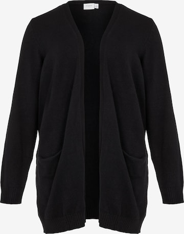 EVOKED Knit Cardigan in Black: front