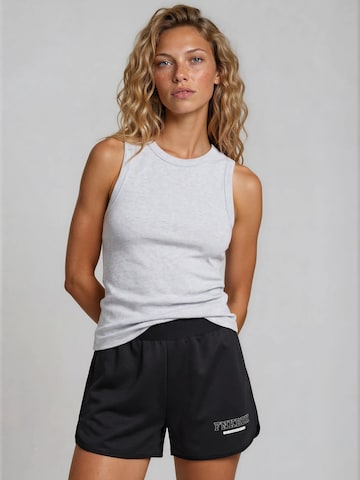 Funky Buddha Loosefit Παντελόνι φόρμας σε μαύρο: μπροστά