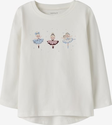 NAME IT Тениска 'NMFVIX' в бяло: отпред