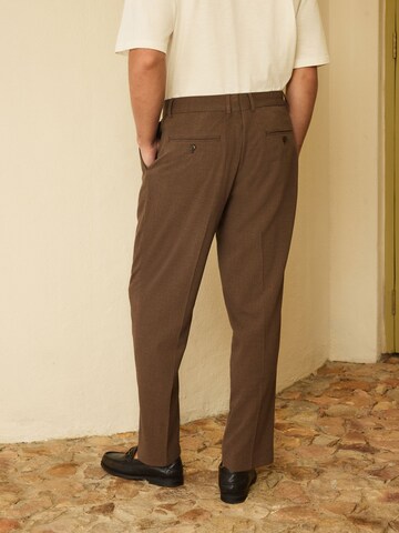 Next Slim fit Trousers with creases in Brown