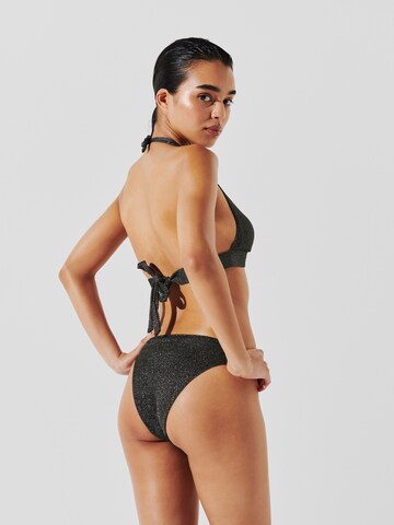 Karl Lagerfeld Triangle Bikini top in Black
