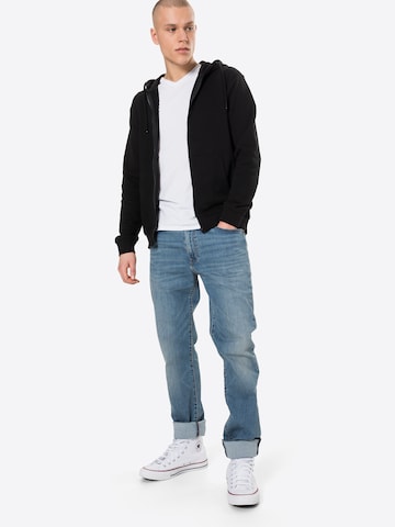 INDICODE JEANS - Sudadera con cremallera 'Walton' en negro