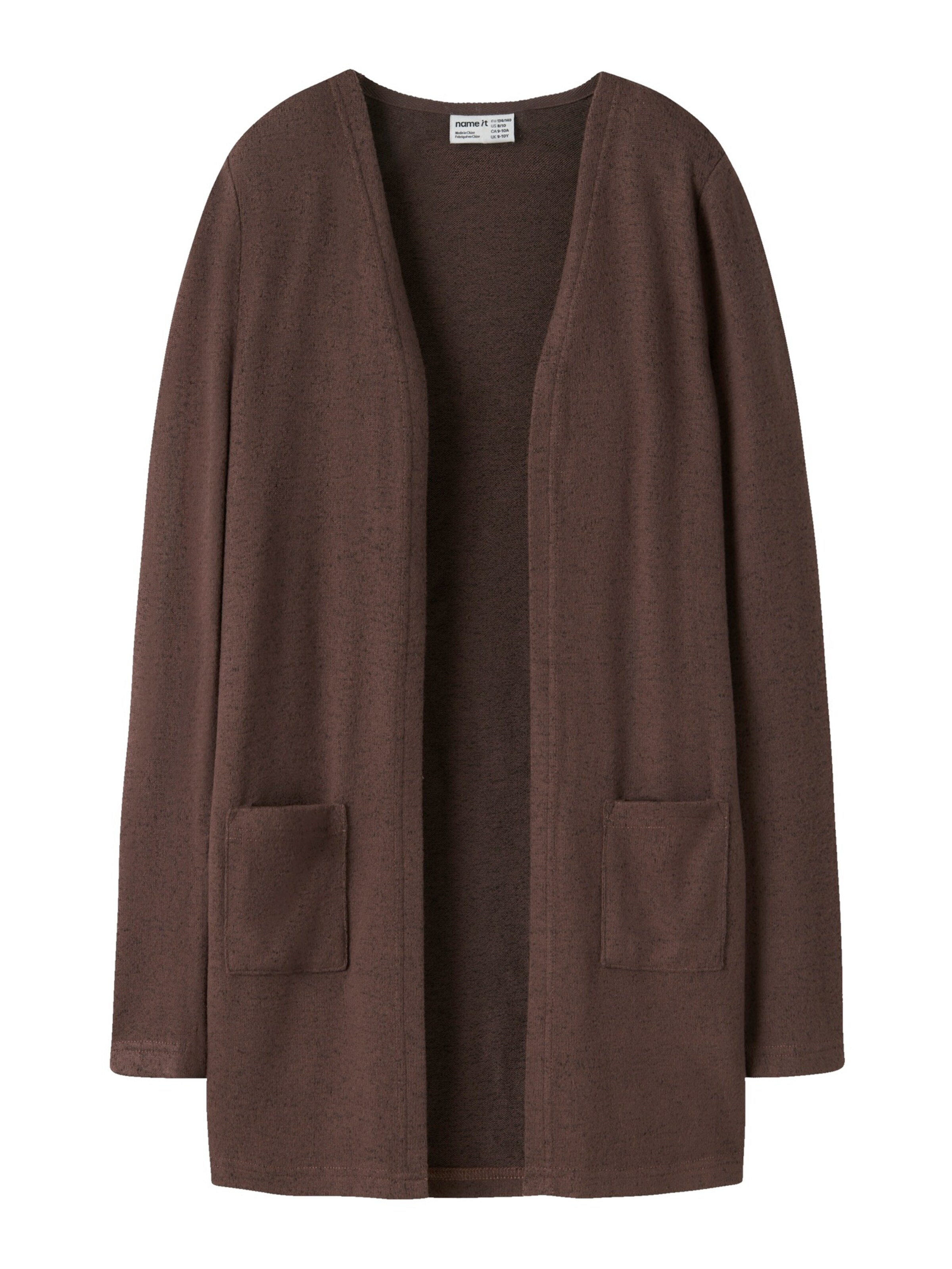 NAME IT Knit Cardigan 'NKFVICTI' in Brown: front