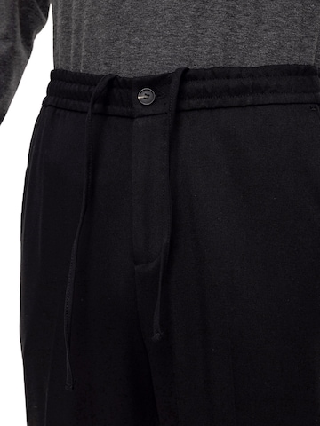 Antioch Regular Trousers with creases in Black