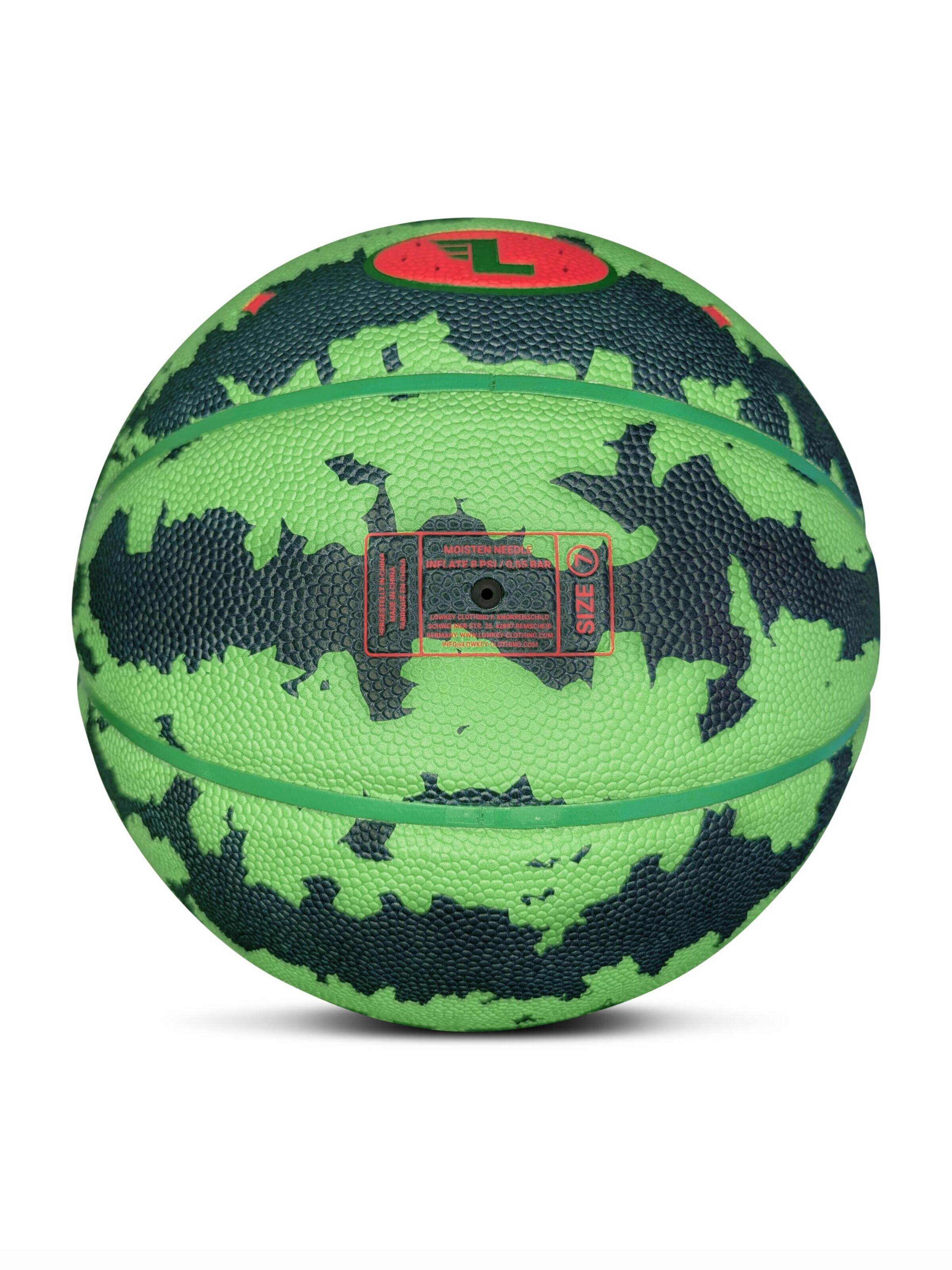 Lowkey Ball 'Melon Basketball Indoor & Outdoor Größe 7 | Wassermelonen Design'‌‌‌‌ in Grün