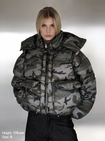 ENRAGE Winterjacke 'PUFFY' in Grün