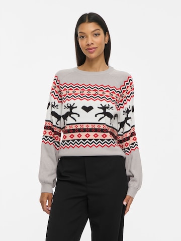 VILA - Jersey 'HOLIDAY' en gris: frente