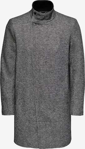 Only & Sons Between-Seasons Coat 'Oscar' in Grey: front