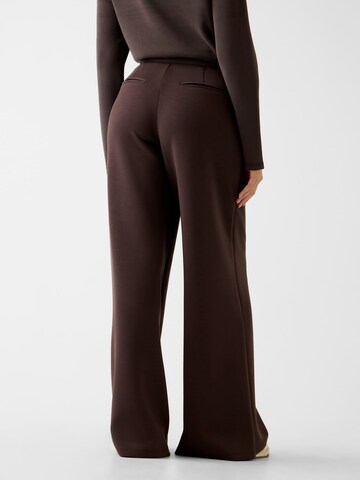 GUESS Wide Leg Hose 'Olympe' in Braun