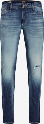 Skinny Jean 'Liam' JACK & JONES en bleu : devant