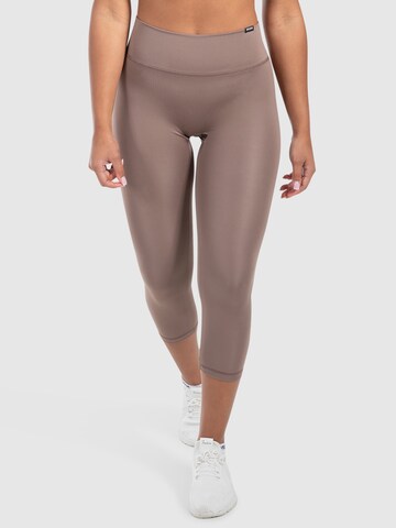 Smilodox Skinny Sports trousers 'Mirella' in Brown: front