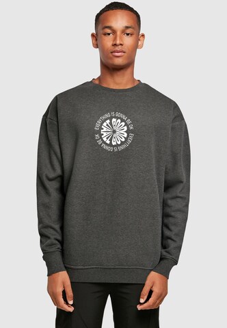 Merchcode Sweatshirt 'All Good' in Grey: front