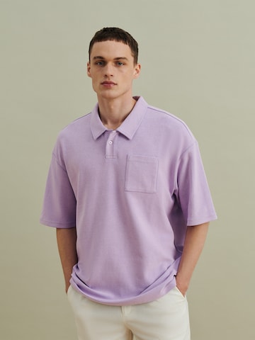 T-Shirt 'Justin' DAN FOX APPAREL en violet : devant