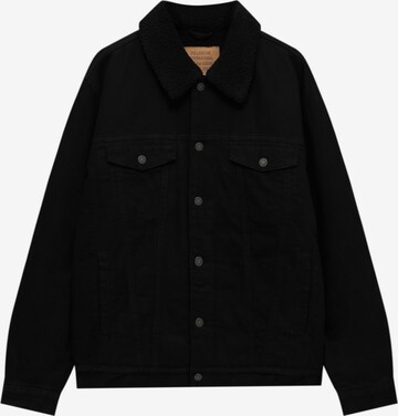 Pull&Bear Overgangsjakke i sort: forside