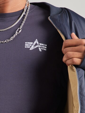 ALPHA INDUSTRIES Majica | modra barva